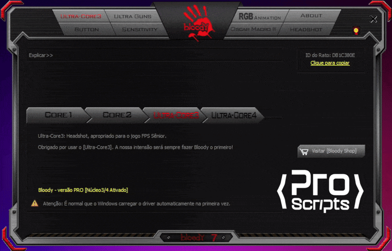 Creating a dedicated profile