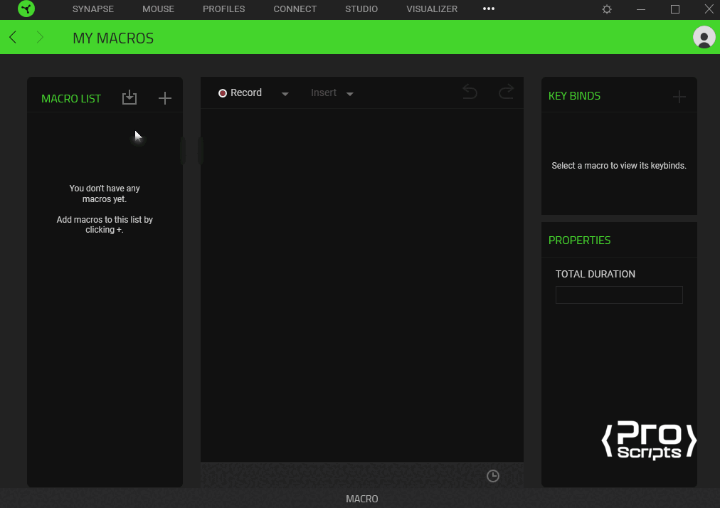 Adding the scripts to Synapse 3